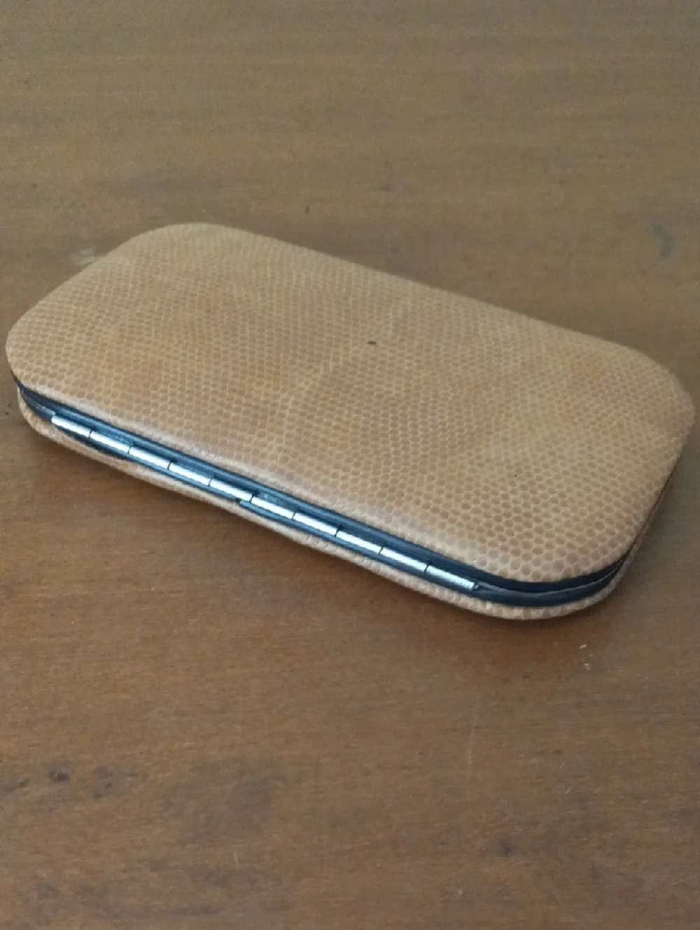 Brown Leather Valet Tray, Catchall Organizer, and Manicure Set